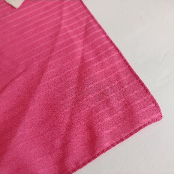 Vintage Boselli Trevira Do Giovanni Bright Pink Scarf Head Wrap Oblong Italy - Picture 4 of 6